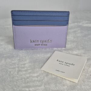 Kate Spade Lavender and Navy Card Holder